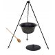  HUNGARIAN CAST IRON HUNTING KITTEN 8 L STAND and cast iron lid