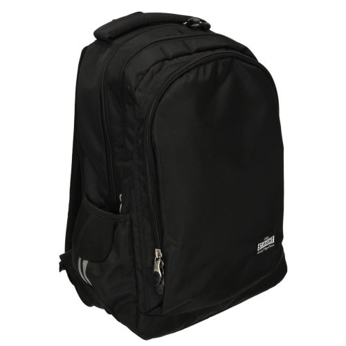Black Vintage 18-Inch 3-Compartment Youth School Backpack