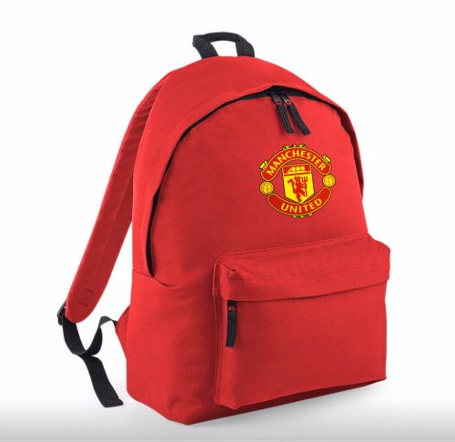Manchester United Red Backpack - Durable 600D Polyester School and Everyday Use