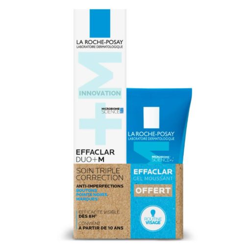 La Roche-Posay Effaclar Duo+M Anti-Imperfection Kit, Cream 40ml + Gel 50ml