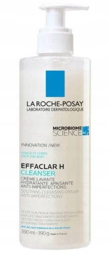 La Roche-Posay Effaclar H Iso - Biome Soothing Cleansing Cream for Acne-Prone Skin, 390 ml