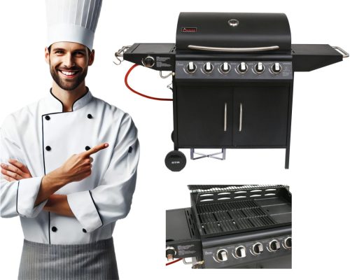  Activa Mastercook Florida III Gas Grill 6+1 (15.0 + 3.2 kW) - 19786G