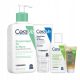 CeraVe Skincare Set for Normal to Oily Skin: Cleanser, Hydrating Cream, Emulsion, and Oil