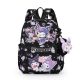 Zenoluxe Kuromi Large Black School Backpack for Girls, Grade 6+