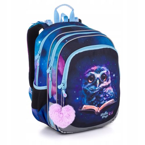 Topgal ELLY 25005 Lightweight School Backpack for Girls with Cute Owl Design