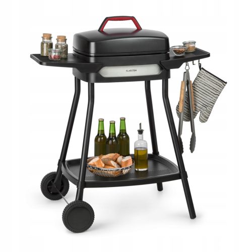  ELECTRIC GARDEN GRILL KLARSTEIN 2000W SIDE TABLES LARGE STANDING