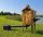 GARDEN SMOKEHOUSE WITH WOODEN SHELF, FIRED