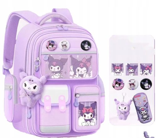 Large Capacity Multi-Layer School Backpack with Waterproof Fabric and Safety Features