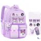 Large Capacity Multi-Layer School Backpack with Waterproof Fabric and Safety Features