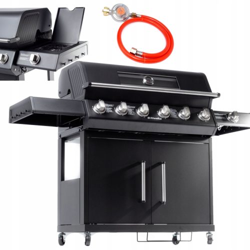  Riwall RGG 61 EXL Gas Grill - 7 burners 6+1 Luxury 24kW 14 people