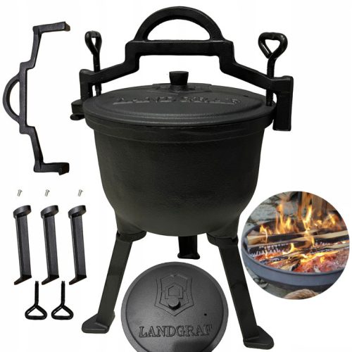  Cast iron hunting cauldron Landgraf 8L
