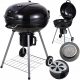  LANDGRAF GARDEN CHARCOAL GRILL + THERMOMETER + ASH PAN + SHELVES