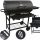  LARGE CHARCOAL GARDEN GRILL CLOSED BBQ + SHELVES + ASH PAN + OPENER