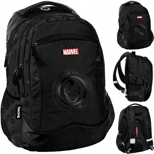 BeUniq Avengers Power School Backpack AV25YY-2808 - Durable & Reflective