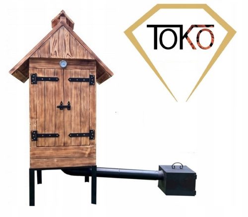  Wooden garden smokehouse TOKO Wood Smokehouse SET