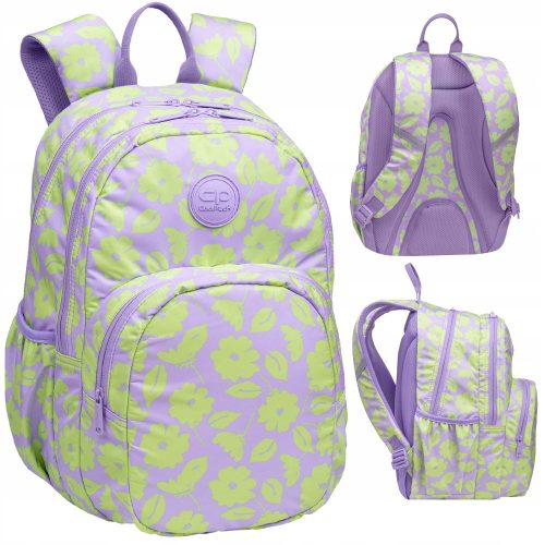 Coolpack Rider Youth School Backpack Flores Lila F109913 - Breathable and Ergonomic Design