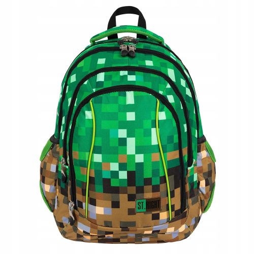 St.Right Majewski BP-04 Pixel 4-Compartment School Backpack