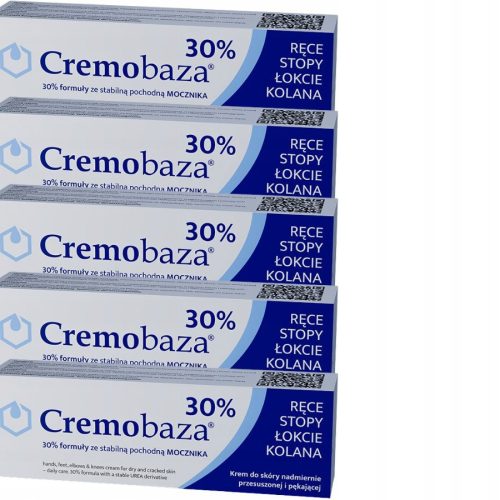 Farmapol Cremobaza 30% Urea-Based Cream for Dry, Cracked Skin - 5 x 30g Pack