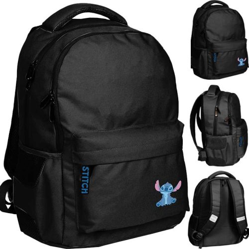 BeUniq Stitch Black School Backpack DS25HH-2705