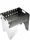  Mangal Grill For 8 Skewers Charcoal Metal 2.5 mm Multifunctional Compact