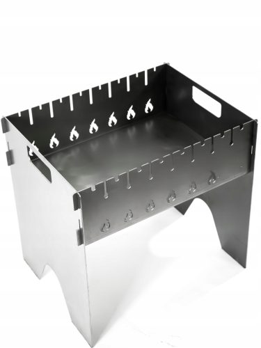 Mangal Grill For 8 Skewers Charcoal Metal 2.5 mm Multifunctional Compact