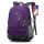 Large Purple Youth School Backpack with Laptop Sleeve & USB Charging Port