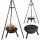  GARDEN FIREPLACE GARDEN GRILL TRIPOD WITH FRAME LEHMANN GRATE 60CM