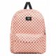 VANS OLD SKOOL CHECK BACKPAC CARNELIAN - Eco-Friendly, Stylish School and Travel Backpack
