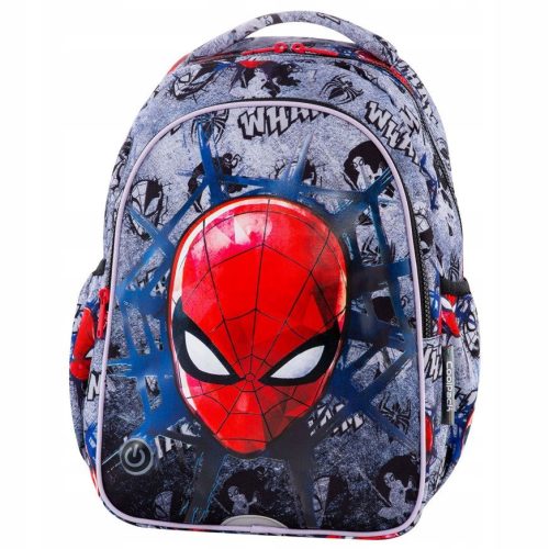 Spiderman Black Coolpack Joy S LED School Backpack for Enhanced Safety