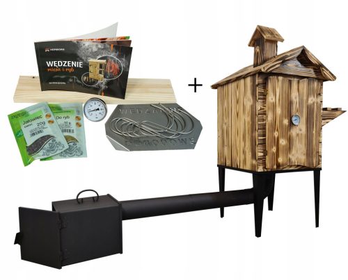  TRADITIONAL WOODEN GARDEN SMOKEHOUSE FOR FISH AND MEAT SMOKEHOUSE ELITE 3.0