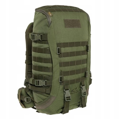 Wisport Zipper Fox 40L Olive Green Tactical Backpack with Durable Cordura Material