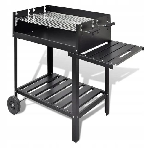  vidaXL Charcoal Grill on Two Wheels