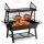  Milos Alto charcoal grill with rotisserie, wood shelf