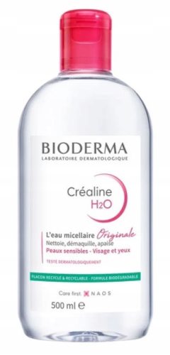 Bioderma Crealine H2O Micellar Water for Sensitive and Irritated Skin, 500ml
