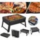  GARDEN PORTABLE TOURIST CHARCOAL GRILL SUITCASE + GRID + ACCESSORIES