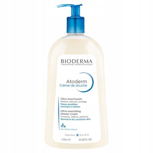Bioderma Atoderm Ultra-Nourishing 1L Creamy Shower Gel for Sensitive Skin