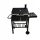  LARGE SOLID GARDEN CHARCOAL GRILL BARREL WITH LID + ASH PAN 71x35