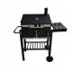  LARGE SOLID GARDEN CHARCOAL GRILL BARREL WITH LID + ASH PAN 71x35