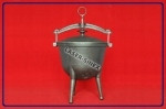 Cast iron cauldron 4.5L hunting pot for 4-5 people