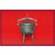  Cast iron cauldron 4.5L hunting pot for 4-5 people