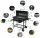  GARDEN CHARCOAL GRILL BARREL ASH BOX THERMOMETER LARGE GRATE 71x45cm