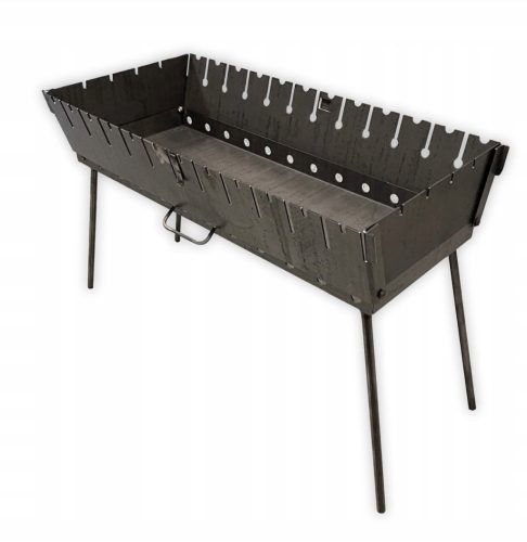  MANGAL FOR 12 SKEWERS CHARCOAL GRILL CASE THICK METAL 2 MM