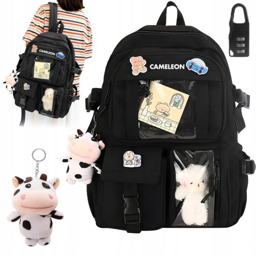Multi-Compartment Urban School & College Backpack with Free Accessories - Waterproof and Spacious