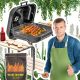  Garden grill with cover and side table for garden plot + 2kg coal