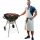  Charcoal Grill with Lid | Ventilation | Wheels