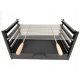  Insert for brick grill smokehouse 65.5x40x35cm stainless steel grate firebox