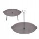  Hanging cast iron grill 44cm 2in1 for campfire cast iron