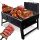  TOURIST GRILL PORTABLE CHARCOAL FOLDABLE BBQ CAMPING CASE CAPACITY