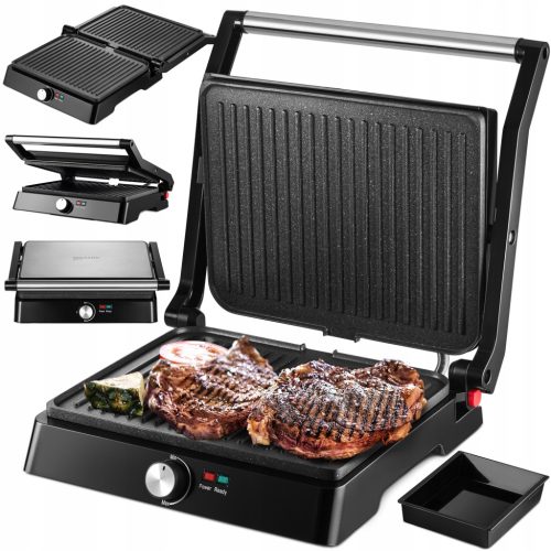  PANINI SANDWICH GRILL TOASTER FOLDABLE ELECTRIC LARGE 2200W