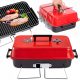  FOLDABLE PORTABLE CHARCOAL TOURIST BBQ CAMPING SUITCASE HOLIDAY +